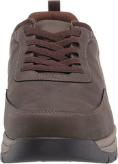 Dr. Scholl's Vaughn Taupe Lace Up Treaded Rubber Sole Low Top Leather Sneakers