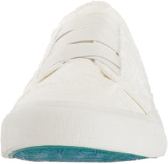 Blowfish Malibu Marley Fashion Sneaker White Color Washed Canvas Slip On