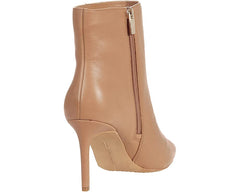 Vince Camuto Allost Natural Tan Pointy Almond Toe Stiletto Heeled Ankle Bootie