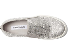 Steve Madden Adela Rhinestone Detailed Rounded Toe Slip On Sneakers