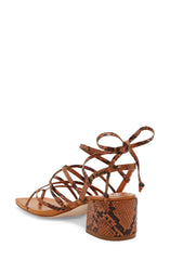 Jessica Simpson Womens Ivelle Strappy Block Heeled Gladiator Thong Sandal BROWN