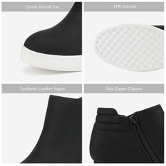 DREAM PAIRS Women’s Platform Wedge Sneakers Ankle Booties