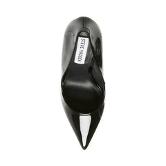 Steve Madden Vala Black Patent Fashion High Heel Pointed Toe Stiletto Pumps