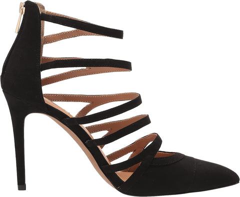 Jessica Simpson Parminda Black Pointed Toe Stiletto Heel Strappy Fashion Pumps