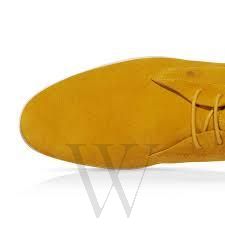 Tods Men's Amber Suede White Rubber Sole Yellow Leather Lining Ankle Boots