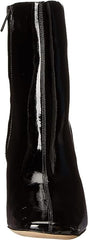Sam Edelman Codie Black Patent Side Zipper Squared Toe Block Heel Fashion Boots
