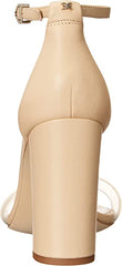 Sam Edelman Yaro Womens Sandals Nude Clear Open Toe Block Heel Ankle Strap Pumps