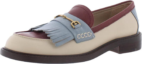 Sam Edelman Cammi Summer Sand/Paprika Leather Almond Toe Slip On Dress Loafers