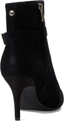 Nine West Dian9x9 Black1 Suede Pointed Toe Stiletto Heel Fashion Ankle Boots