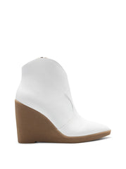 Jessica Simpson Crais Western Platform Heeled Wedges Pointed Toe Ankle Booties