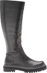 Vince Camuto Phrancie Black Leather Platform Rounded Toe Tall Fashion Boot