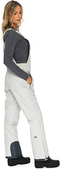 Arctix womens Essential Quiet Grey Large Zipper Closure Insulated Bib Overalls