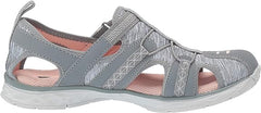 Dr. Scholl's Andrews Monument Grey Synthetic/Fabric Slip On Fisherman Sandals