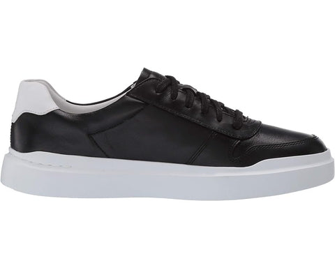 Cole Haan Grandpro Rally Court Black/Optic White Lace Up Rounded Toe Sneakers