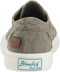 Blowfish Malibu Marley Steel Grey Color Washed Canvas Slip On Fashion Sneaker