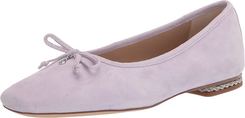 Sam Edelman Marisol Misty Lilac Pointed Toe Slip On Classic Leather Ballet Flats