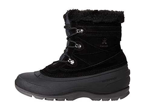 Kamik Snovalley5 Lightweight Waterproof Lace Up Insulated Snow Winter Boot Black