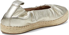 Cole Haan Cloudfeel Seaboard Soft Gold Leather Espadrilles Ballet Flats Loafers