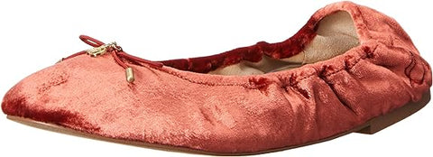Sam Edelman Felicia Canyon Orange Slip On Rounded Toe Flexible Ballet Flats
