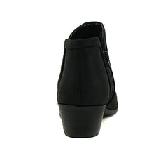 Soda Chance Closed Toe Multi Strap Ankle Block Heel Open Side Fashion Bootie Black Nb Chance (9, Black Nb Chance)