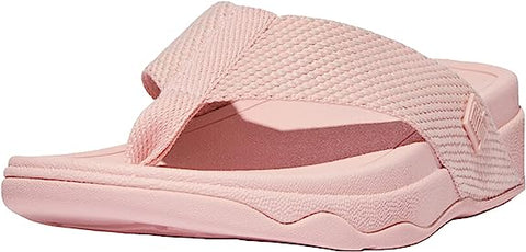 FitFlop Surfa Pink Salt Mix Open Toe Slip On Flat Thong Flip Flop Slides Sandals