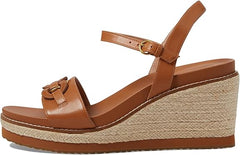 Cole Haan Cloudfeel Espadrille Link Brown Open Toe Ankle Strap Wedge Heel Sandal