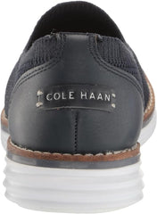 Cole Haan Original Grand Cloudfeel Meridian Navy Knit/Optic White Slip On Loafer