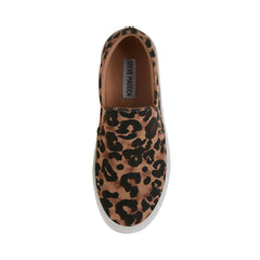 Steve Madden Women's Gills Leopard Print Platform Sneakers Leopard (9, LEOPARD)