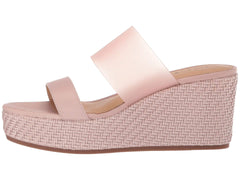 Lucky Brand Brindia Adobe Rose Strappy Slip On Platform Wedge Fashion Sandals