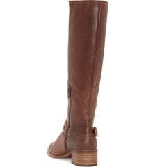 Lucky Brand KARESI Equestrian Boot Soil Brown Leather Knee High Riding Boots