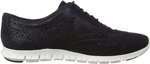 Cole Haan Zerogrand Wing Ox Closed Hole II Dark Navy Sparkle Leather Sneakers