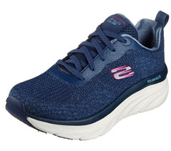 Skechers Relaxed Fit: D'Lux Walker Daily Beauty Navy Fashion Cushioned Sneakers