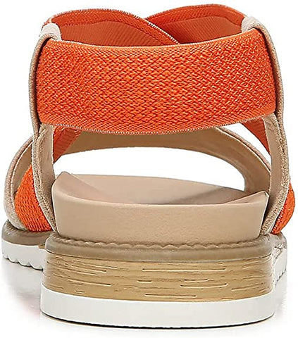 Dr. Scholl's Islander Sand Open Toe Slingback Slip On Strappy Flat Sandals