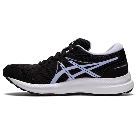 ASICS Gel-Contend 7 Black Lilac Fashion Lace Up Tennis Sport Running Shoes 8