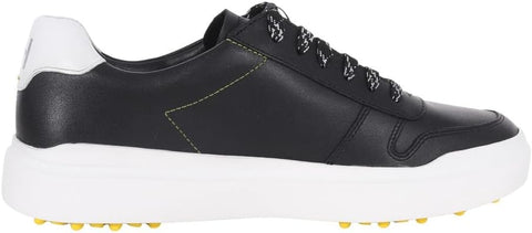 Cole Haan Grandpro AM Golf Waterproof Caviar Black Leather Lace Up Sneakers