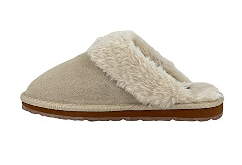 Clarks Scuff Natural Slip-On Cosy Open Back Comfort Clog Slipper Mules Slippers