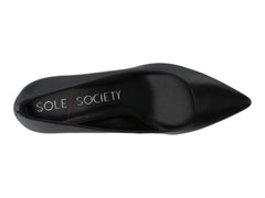 Sole Society Women's Andorra Cheetah Heel Slip On Pump Black