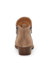 Lucky Brand Basel mushroom olive suede Zip Suede Block Heel Booties