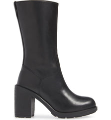 LFL by Lust For Life Magnum Round Toe Grungy Lug Sole Chunky Stacked Heel Boots