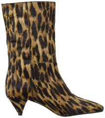 Vince Camuto  Rastel Leopard Print Kitten Heel Fashion Pointed Toe Boot