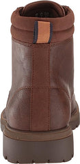 Dr Scholl's Grayton Dark Brown Synthetic Lace Up Rounded Toe Ankle Boots