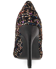 Charles David Pio Black Multi Color Classic Pointed Toe Stiletto Heel Pumps