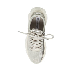 Steve Madden Women's MAXIMA Textile Lace Up Sneakers GREY MULTI