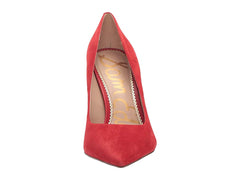 Sam Edelman Hazel Stiletto Dress Pointy Toe Pump Havana Red Satin