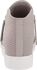 Steve Madden Click Taupe Closed-Toe Hidden Wedge Heel Dual-Side Zippers Sneakers