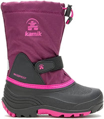 Kamik Waterbug5 Grape Waterproof Adjustable Winter Snow Mid-Calf Boots