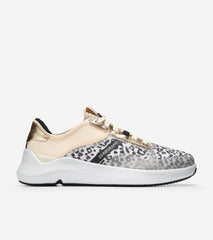 Cole Haan Zerogrand Winner Tennis Grey/Black/Gold Lace Up Low Top Sneakers