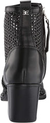 Sam Edelman Elita Black Leather Pointed Cut Out Block Heel Western Fashion Boots