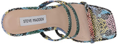 Steve Madden Awake Heeled Sandal Multi Snake Open Toe Thin Strap Mule Pumps (10)