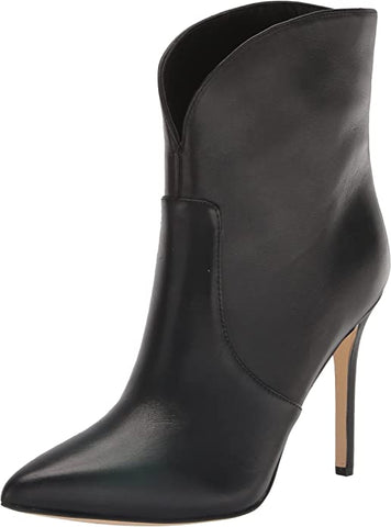 Nine West Tolate Black1 Pointed Toe Stiletto Heel Pull On Fashion Ankle Boots